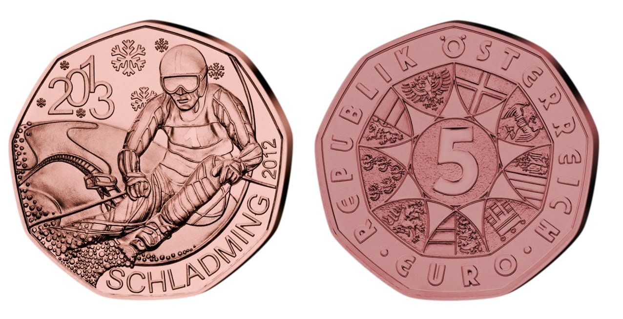 5 euro Austria Narciarstwo Alpejskie 2013