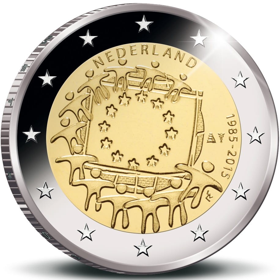 2 euro Holandia 30 lat flagi UE 2015