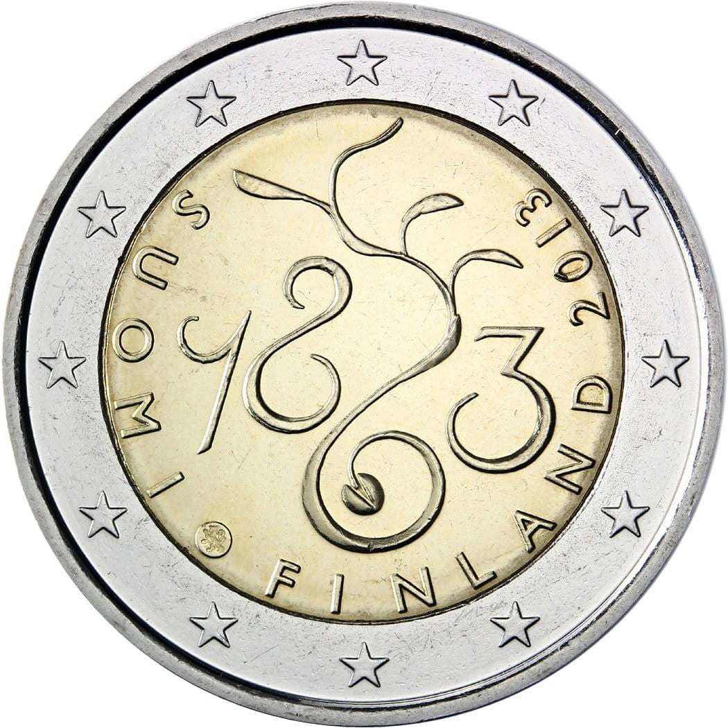 2 euro Finlandia 150. rocznica parlamentu z 1863