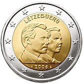 2 euro Luksemburg Książęta 2006
