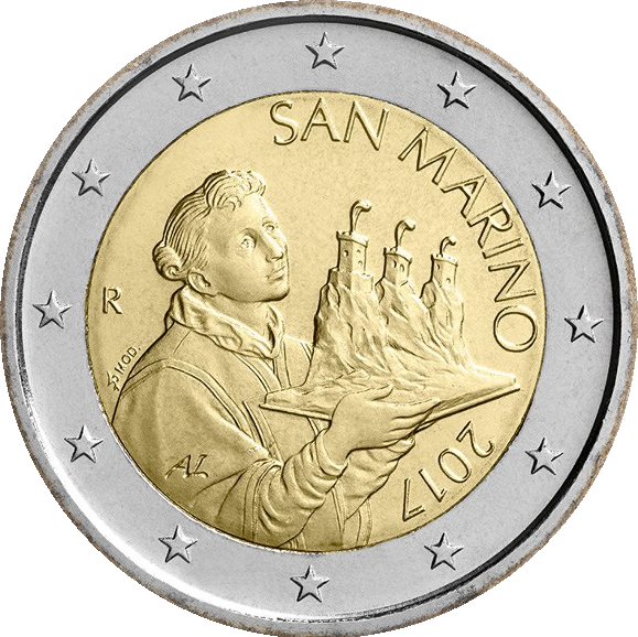 2 euro San Marino Święty Maryn 2017