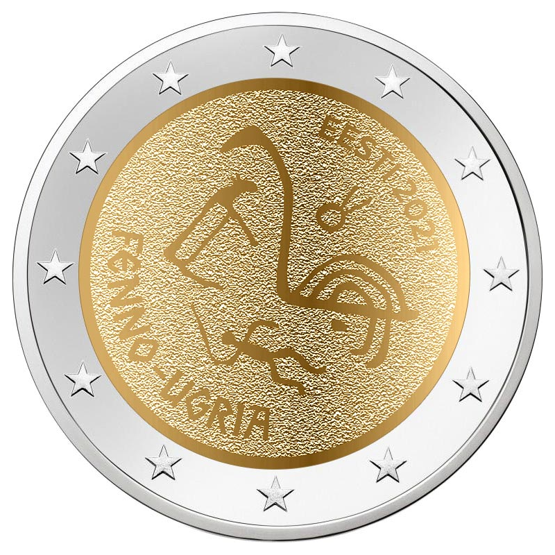 2 euro Estonia Ludy Ugrofińskie 2021