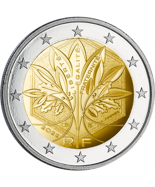2 euro Francja Nowy motyw 2022
