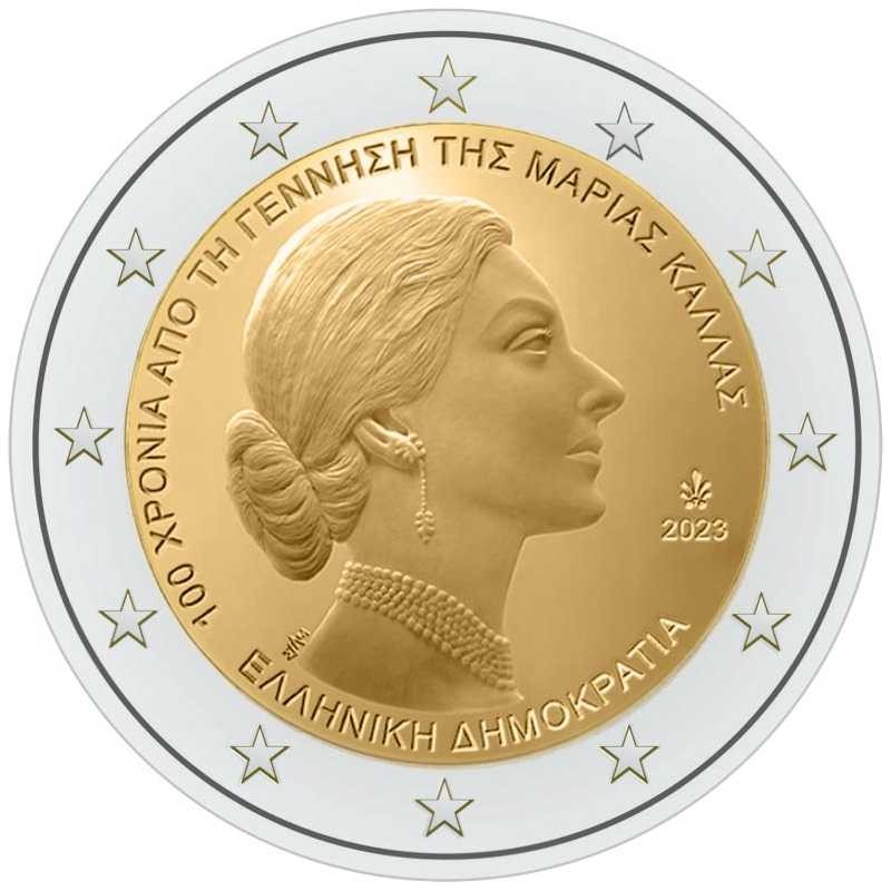 2 euro Grecja Maria Callas 2023