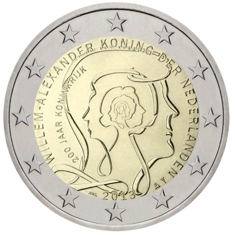 2 euro HOLANDIA 200 lat królestwa 2013