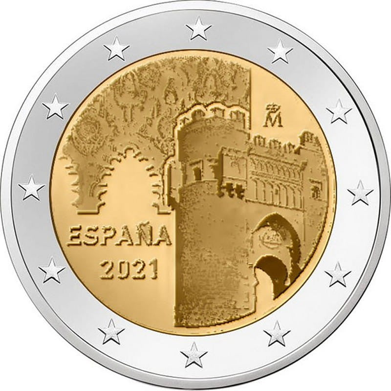 2 euro Hiszpania Toledo 2021