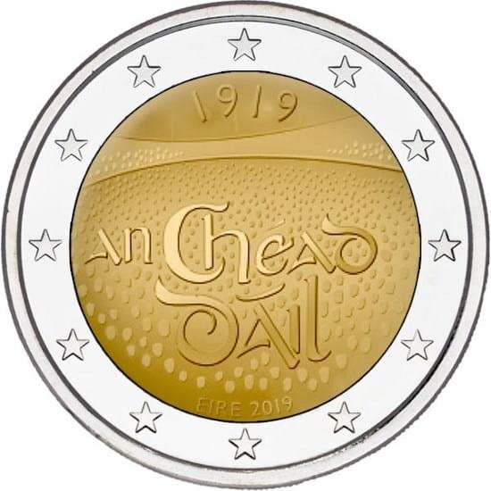 2 euro Irlandia Dail eireann 2019