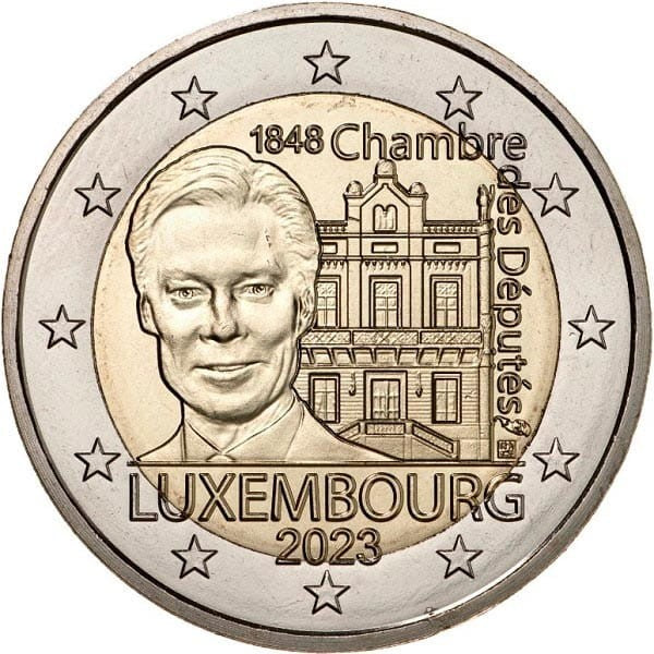2 euro Luksemburg 175 r. pierwszej konstytucji 2023