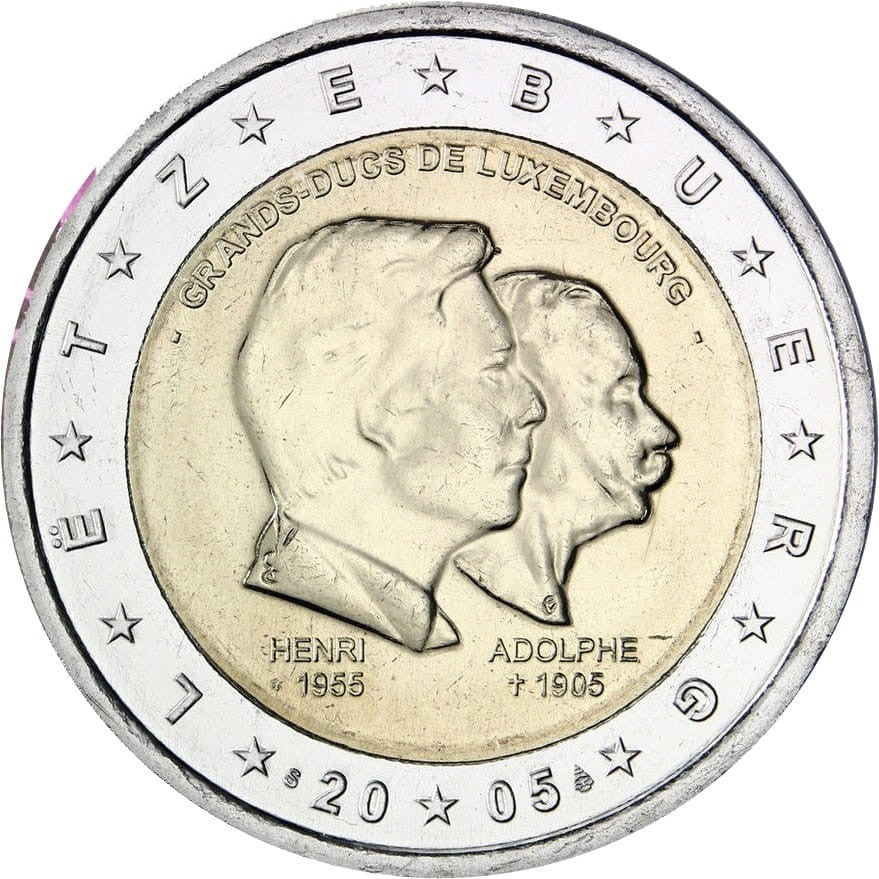 2 euro Luksemburg Urodziny księcia 2005
