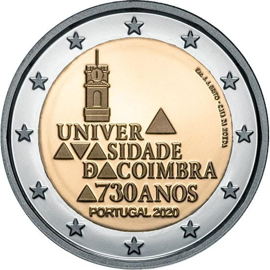 2 euro Portugalia Coimbra 2020