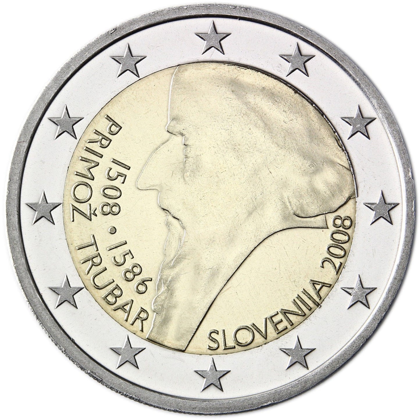 2 euro SŁOWENIA Primoż Trubar 2008