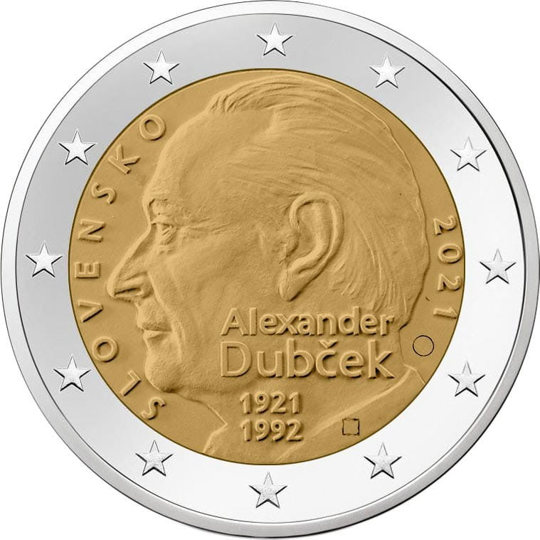 2 euro Słowacja Alexander Dubcek 2021