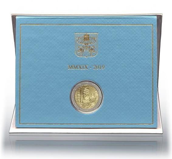 2 euro Watykan 90 lat założenia Watykanu 2019