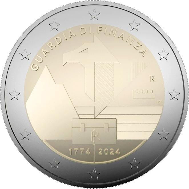 2 euro Włochy 250 r. Gwardii finansowej 2024