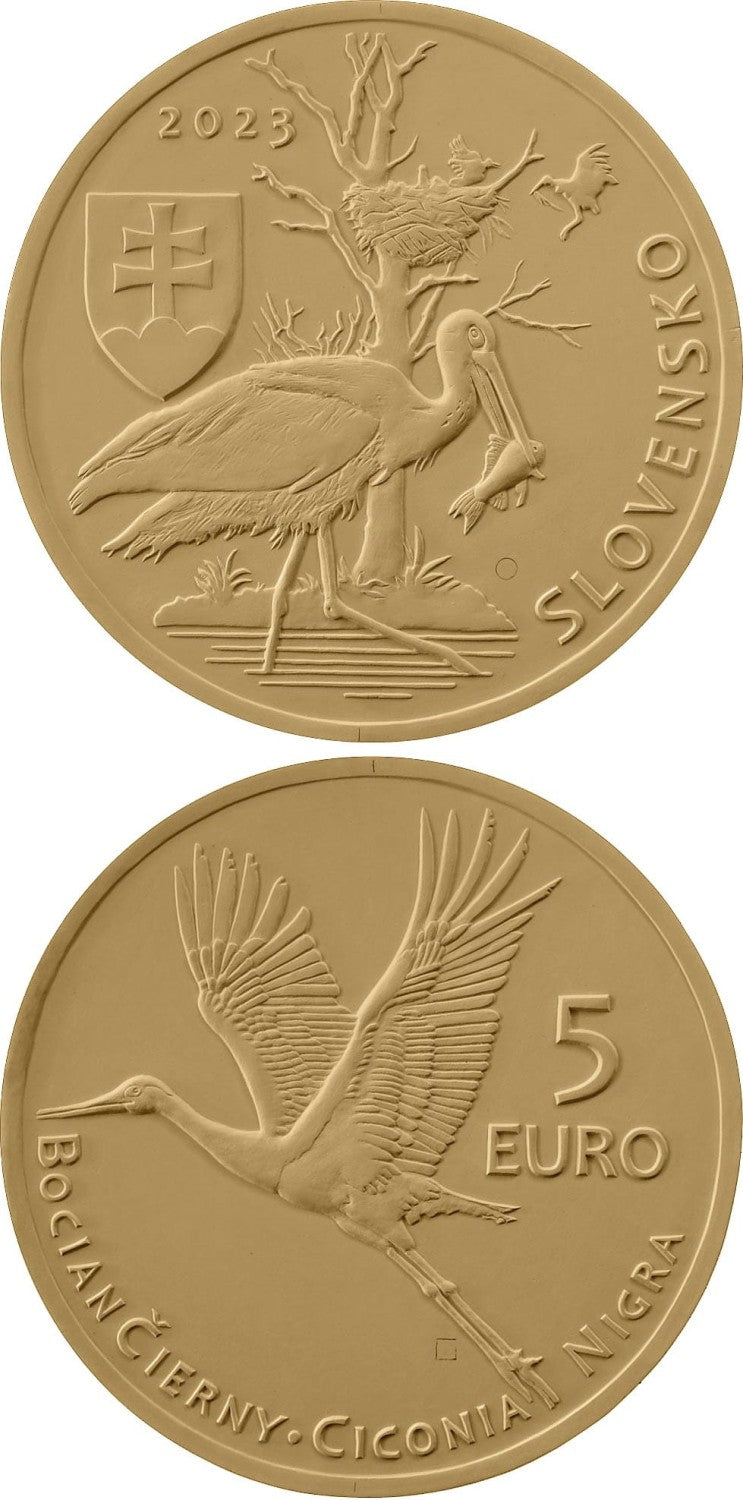 5 euro Słowacja Bocian 2023