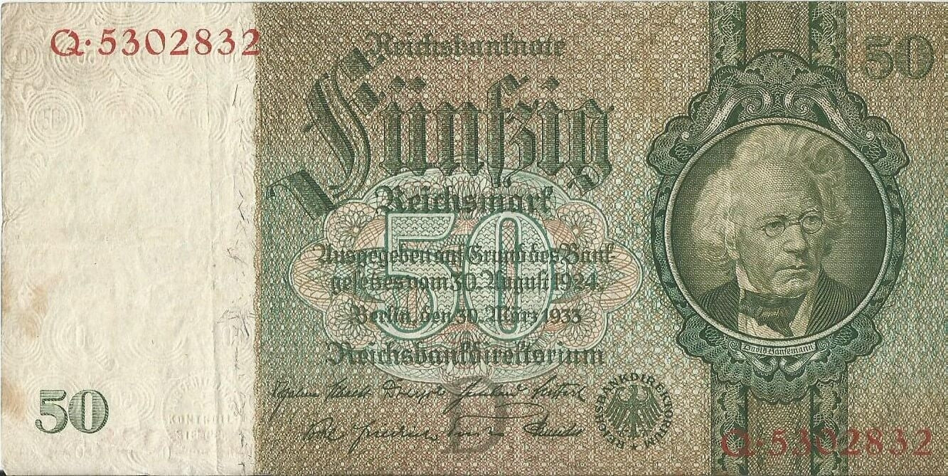 50 marek 1933, Q 5302832, stan 3