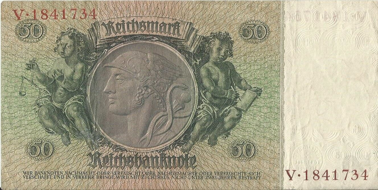 50 marek 1933, V 1841734, stan 3+