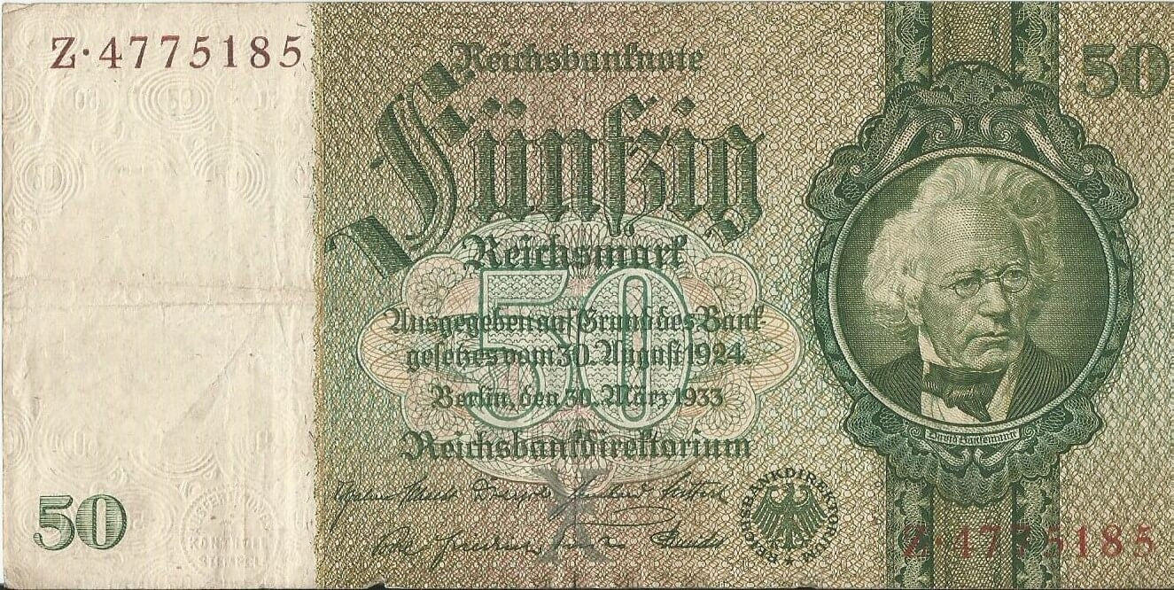 50 marek 1933, Z 4775185, stan 3