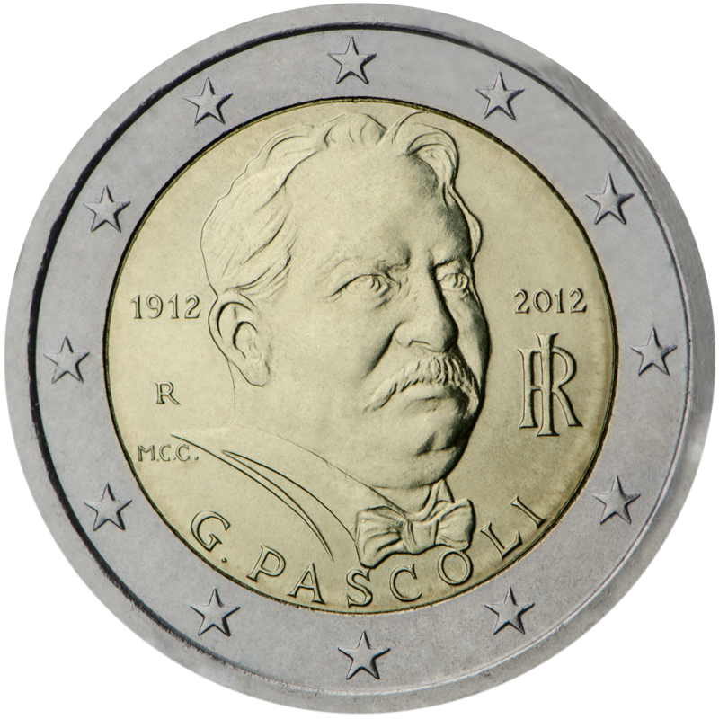 2 euro Włochy Giovani Pascoli 2012