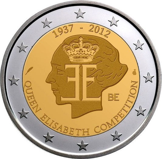 2 euro Belgia 75 rocznica konkursu muzycznego 2012