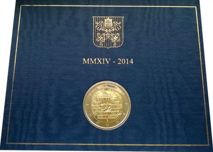 2 euro Watykan Mur Berliński 2014