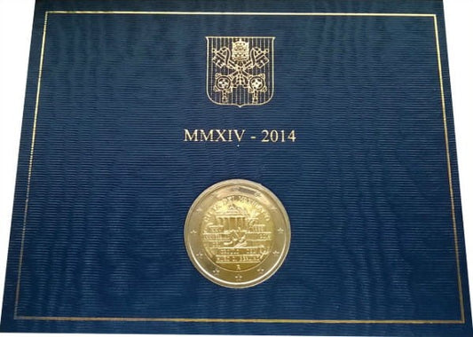 2 euro Watykan Mur Berliński 2014