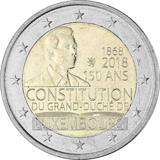 2 euro Luksemburg 150 lat konstytucji 2018