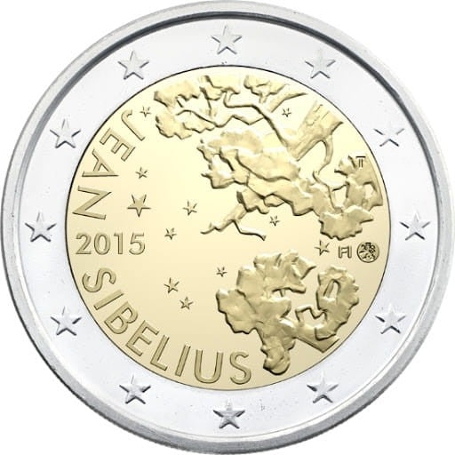 2 euro Finlandia Jean Sibelius 2015