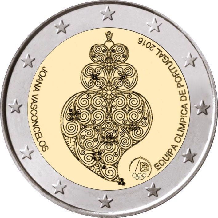 2 euro Portugalia RIO 2016