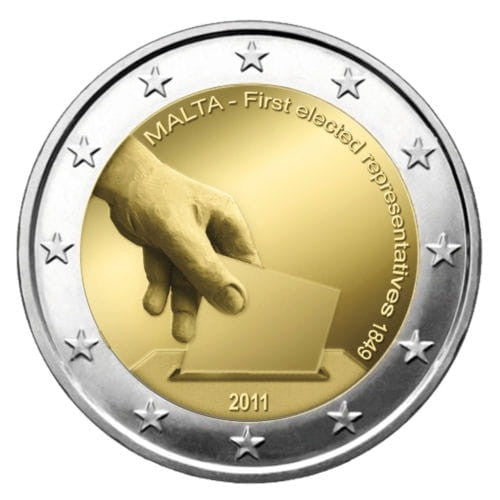 2 euro MALTA Pierwsze wybory 2011