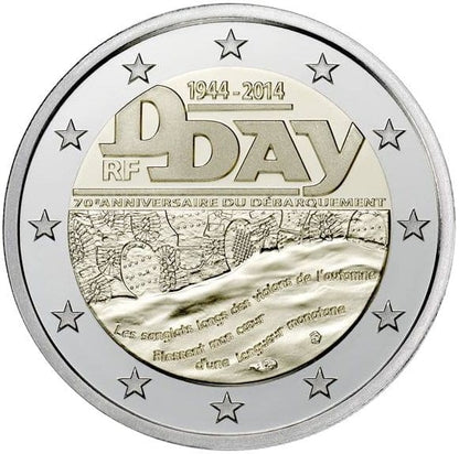 2 euro Francja D-Day 2014