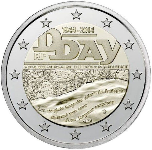 2 euro Francja D-Day 2014