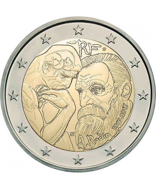2 euro Francja Auguste Rodin 2017