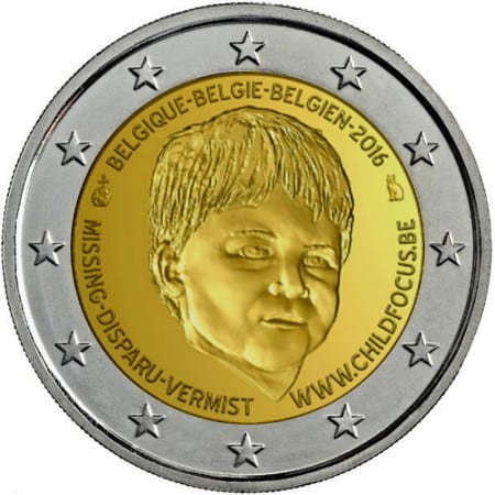 2 euro Belgia Dziecko - Child Focus 2016