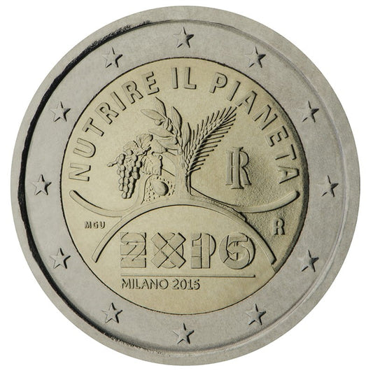2 euro Włochy Expo Mediolan 2015