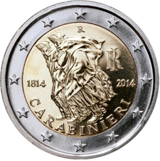 2 euro Włochy Karabinierzy 2014