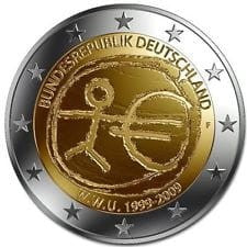 2 euro NIEMCY 10 lat strefy euro 2009