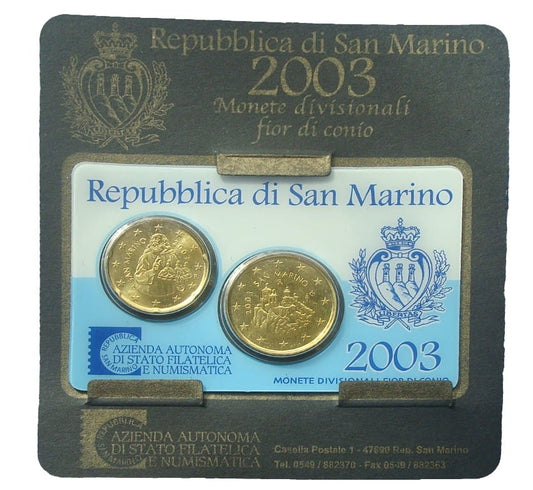 San Marino mini kit 20c +50c 2003
