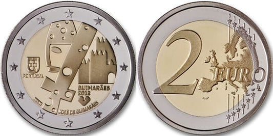 2 euro Portugalia Guimaraes - Stolica kultury 2012