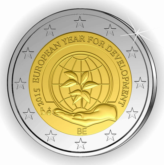 2 euro Belgia Rok rozwoju 2015