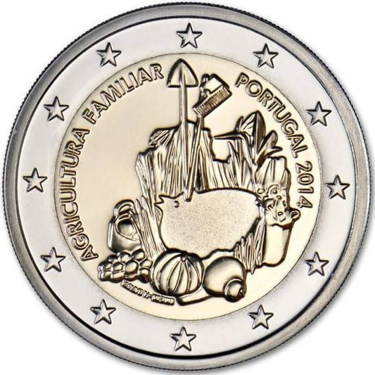 2 euro Portugalia Rolnictwo rodzinne 2014
