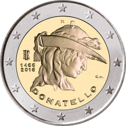 2 euro Włochy Donatello 2016