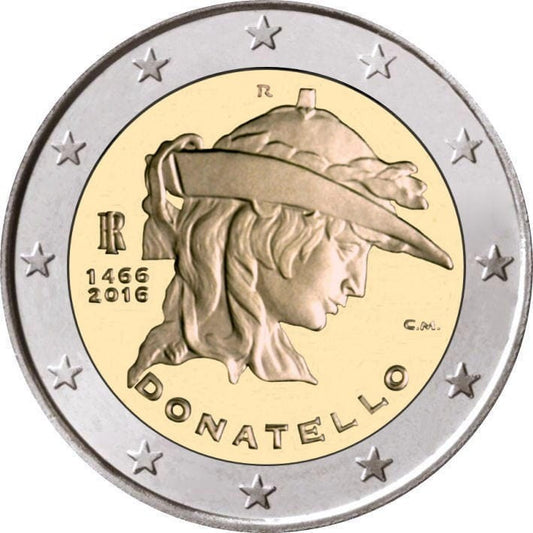 2 euro Włochy Donatello 2016