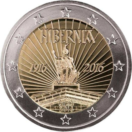 2 euro Irlandia 100 l. Powstania Wielkanocnego Hibernia 2016