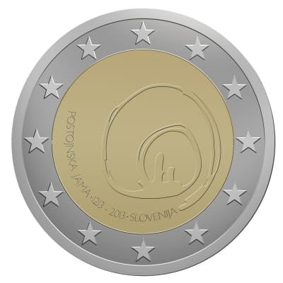2 euro Słowenia Jaskinia Postojna 2013
