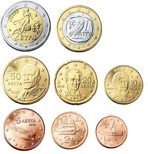 Euro set GRECJA zestaw menniczy x 8 2002