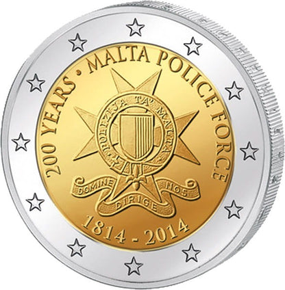 2 euro Malta 200 lat Policji 2014
