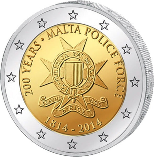 2 euro Malta 200 lat Policji 2014