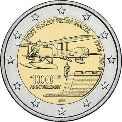 2 euro Malta Pierwszy lot 2015