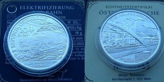 20 € AUSTRIA Lokomotywa  E-LOK Krokodil 2009